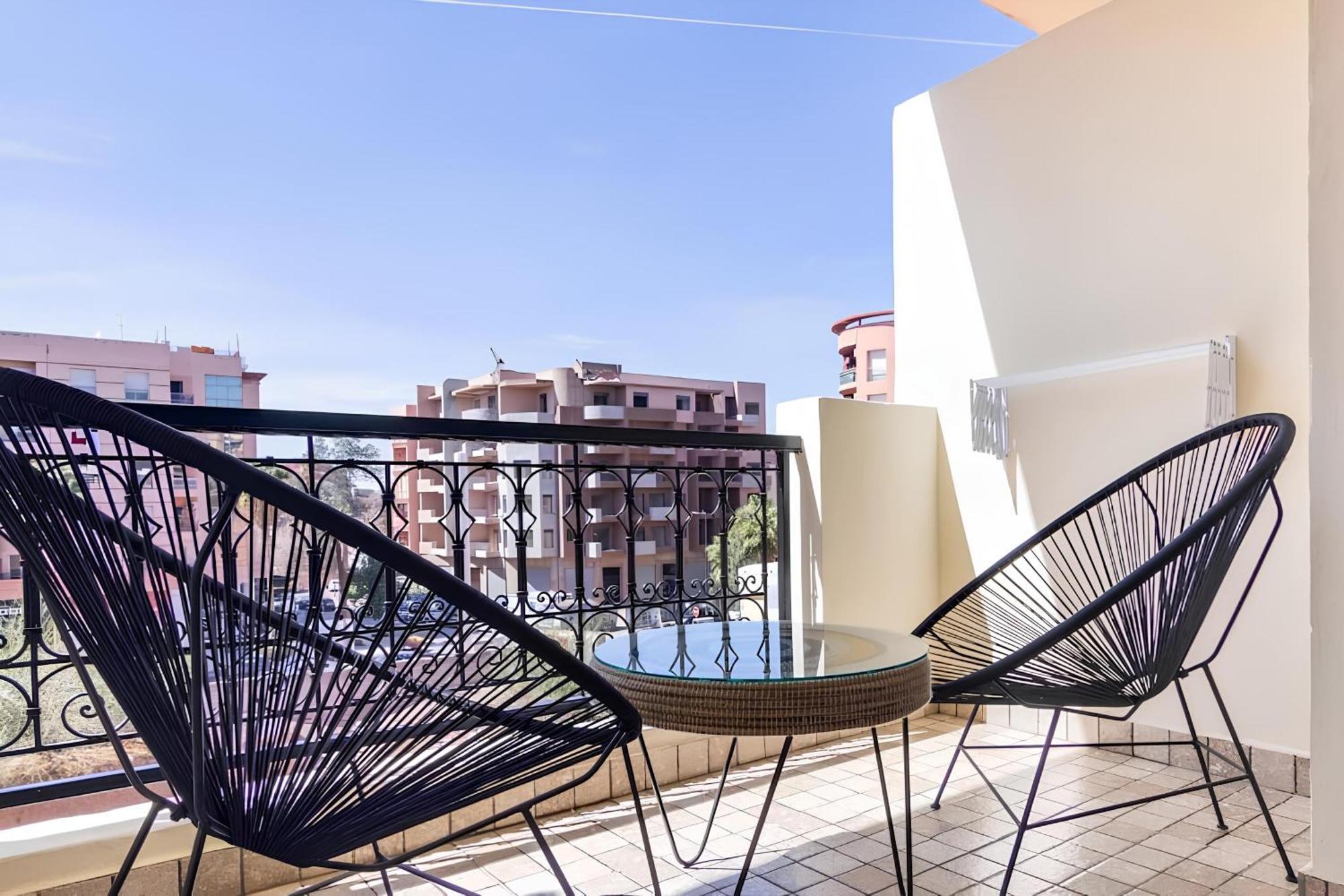 C-Appartement De Luxe Plein Centre De Gueliz Avec Piscine Parking Wifi Netflix Marrakesh Exteriör bild